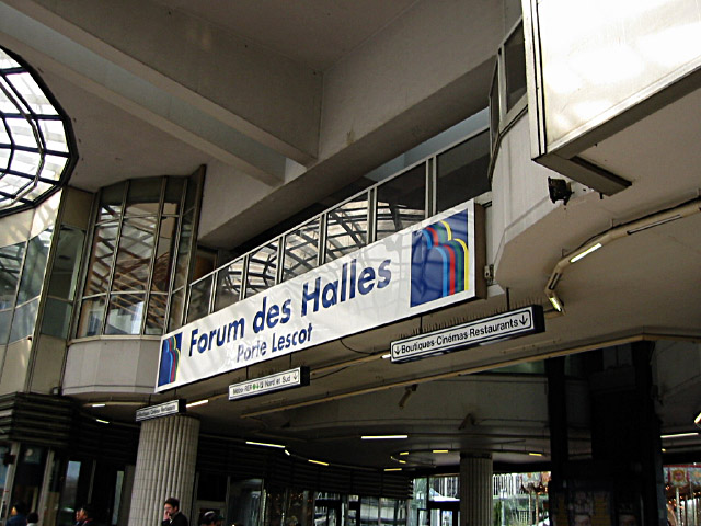 Je vais au Forum des Halles
