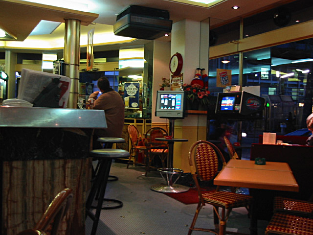 L'intérieur du bar