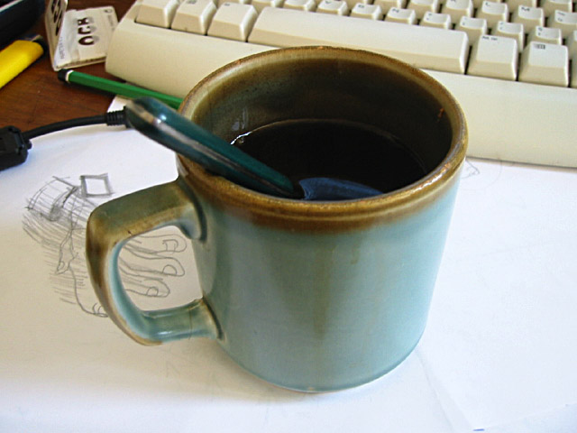 Je bois du café