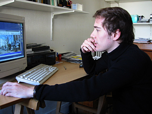 Thibaut vient travailler