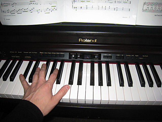 Je joue du piano