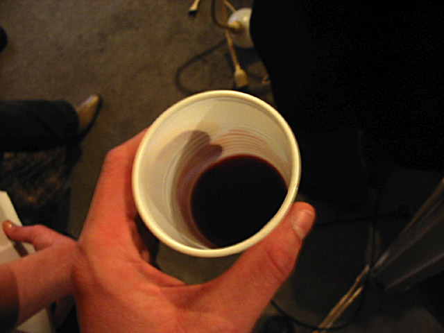 Je bois du vin