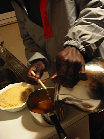 Je me fais livrer un couscous