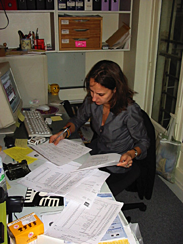 Valérie travaille
