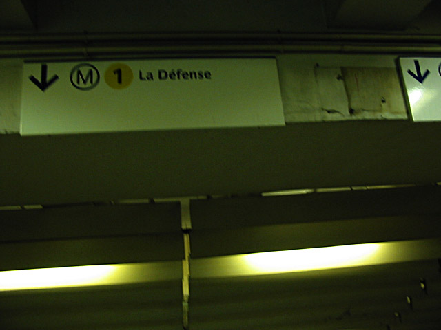 Nous prenons le métro