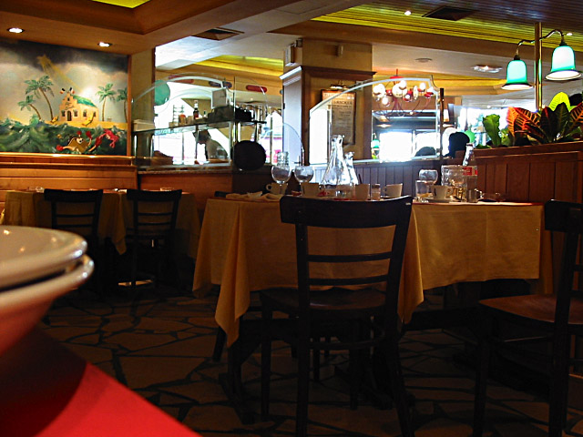 L'intérieur du restaurant