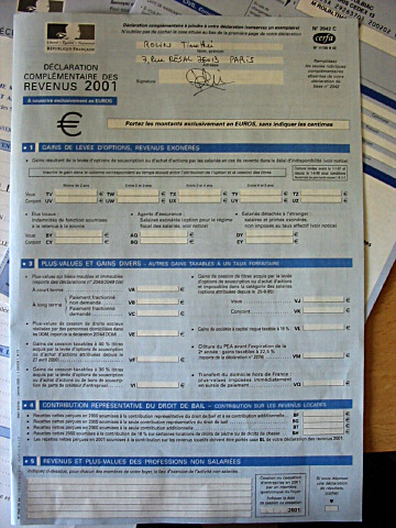 Je déclare mes impôts