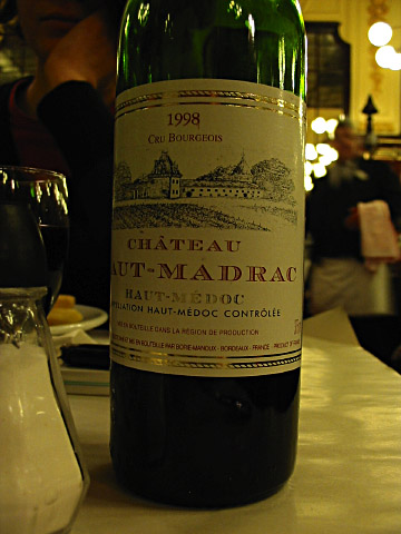 Je bois du vin