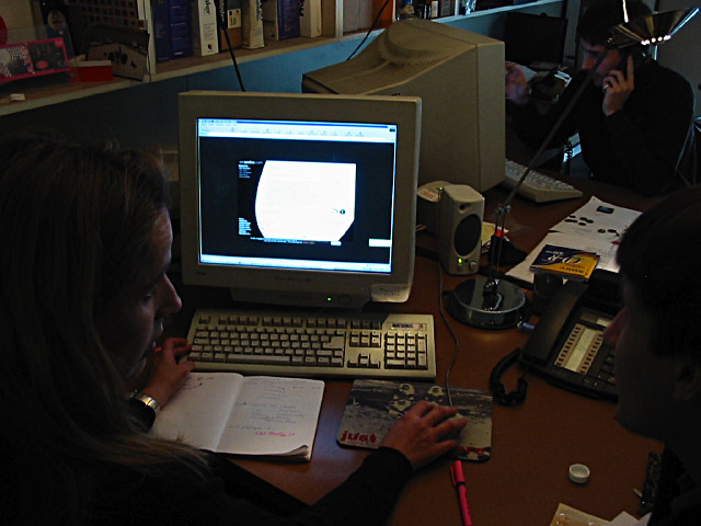 Nous allons voir Liz pour des questions graphiques