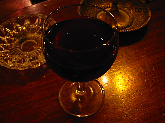 Je bois du vin