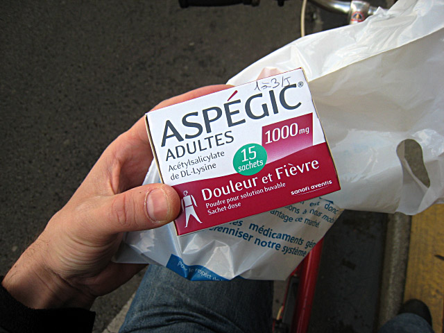 J'achète de l'aspégic