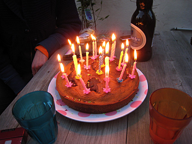 Le gâteau d'anniversaire