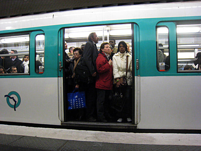 Les métros sont bondés