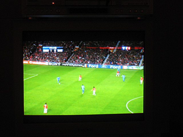 Je regarde une merde à la télévision