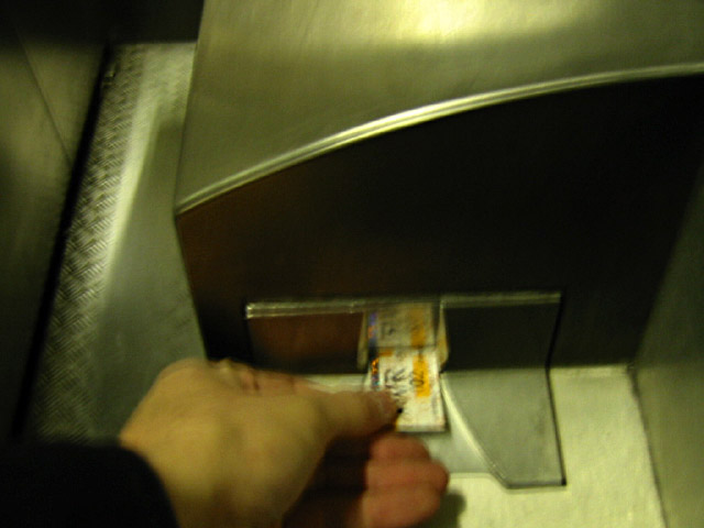 J'introduis mon ticket