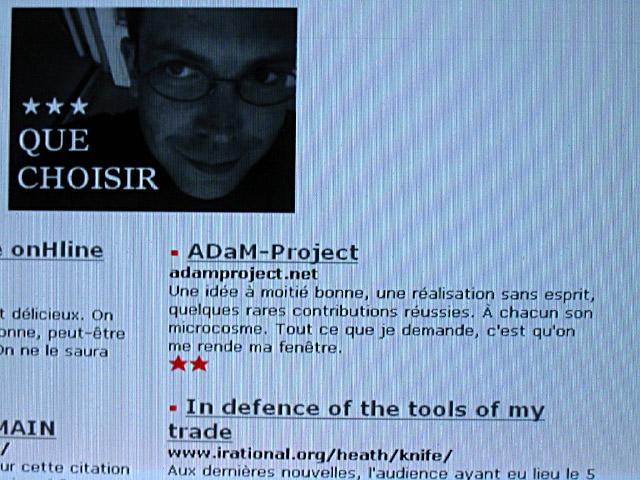Frédéric Madre n'aime pas ADaM