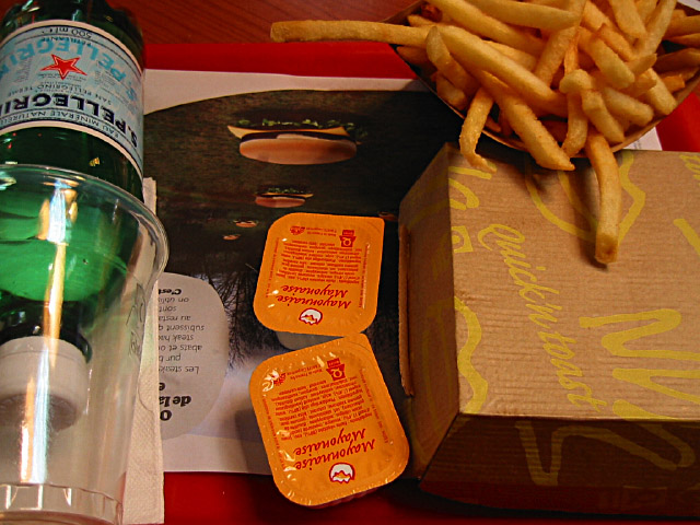 Je mange à Quick