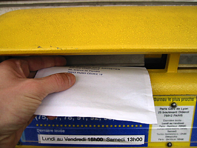 Je poste ma cotisation