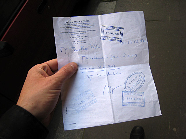 Je récupère mon ordonnance