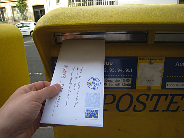 Je poste ma déclaration d'impôts