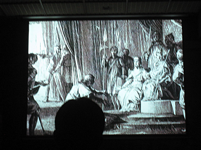 On nous projette un film historique