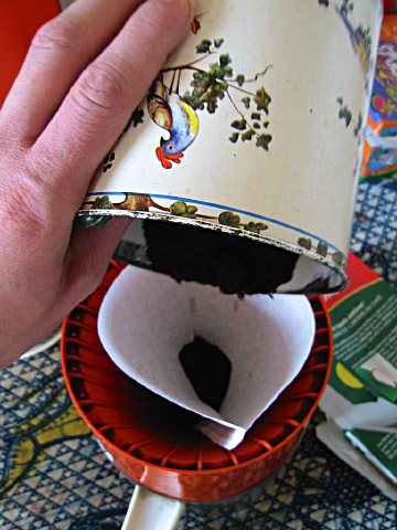 Je verse du café