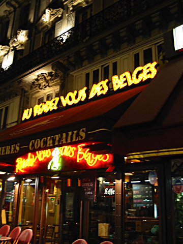 Yvan m'a donnée rendez-vous au Rendez-vous des belges