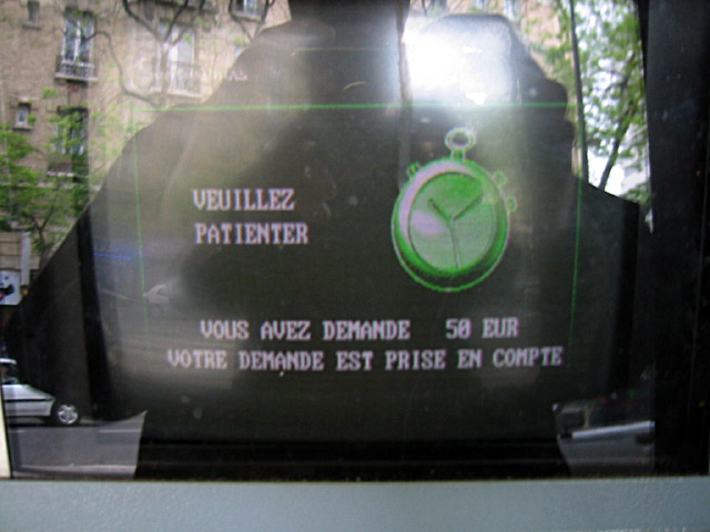 Je retire de l'argent