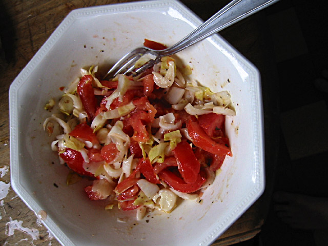 La salade est prête