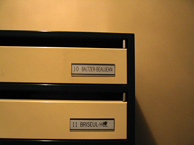 La boite aux lettres