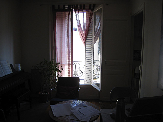 Nous retournons chez moi