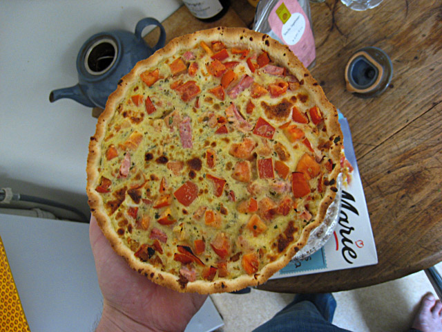 Je fais chauffer une tarte
