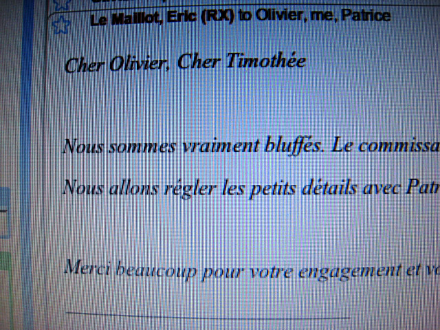 Je lis mes emails