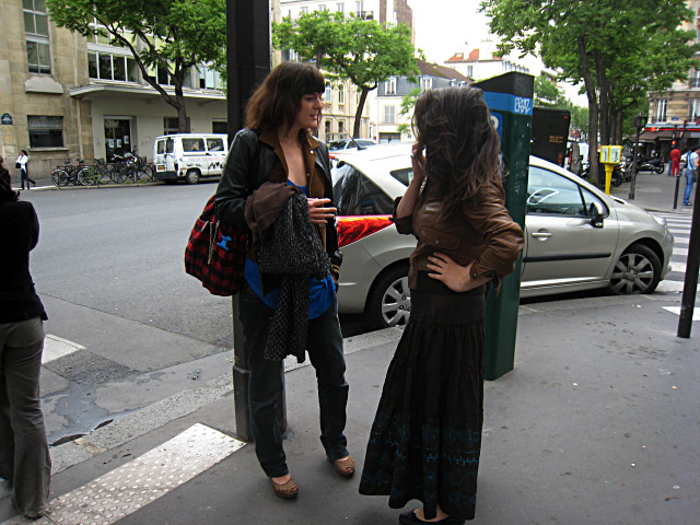 Je retrouve Marjolaine et Aurore