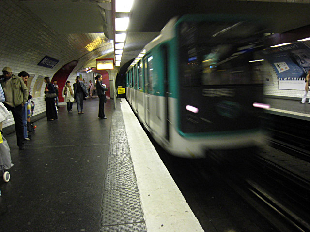 Une rame arrive