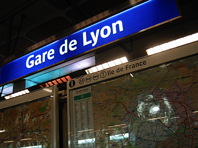 Je sors à Gare de Lyon