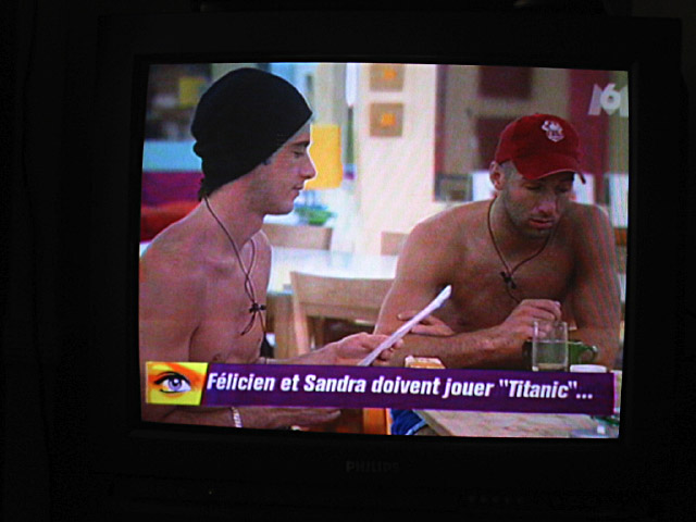 Je regarde une merde à la télévision