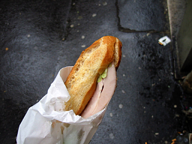 J'achète un sandwich