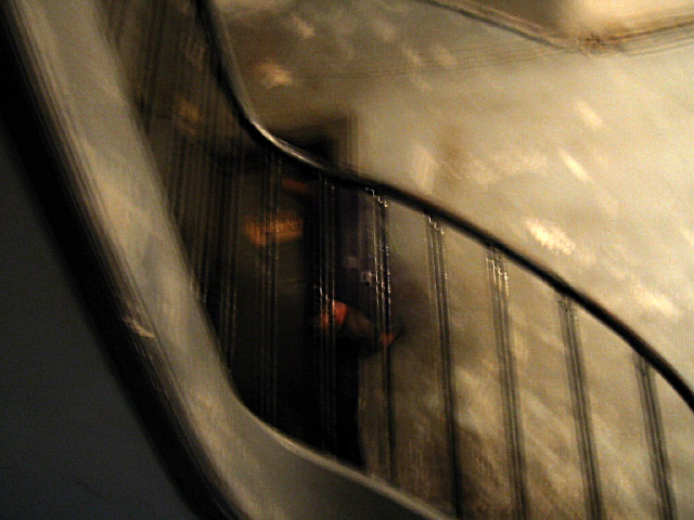 Nous montons les escaliers
