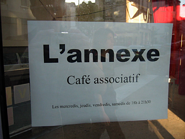 Nous arrivons à l'Annexe