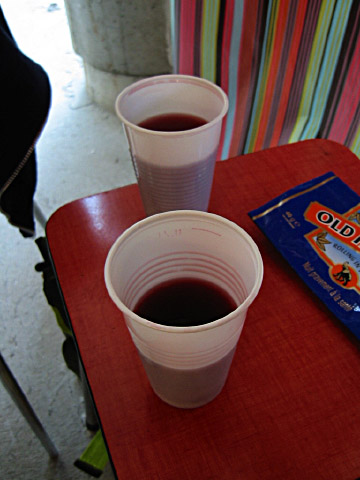 Je bois du vin
