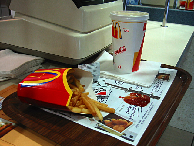 Nous mangeons au Mac do