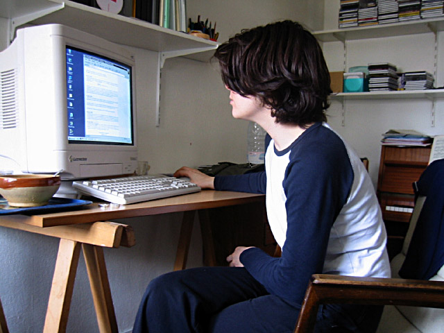 Sabine passe chez moi