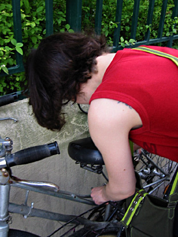 Nous prenons les vélos