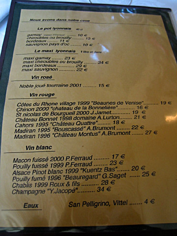 Nous allons au restaurant