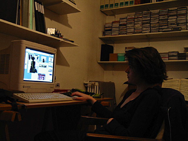 Sabine travaille