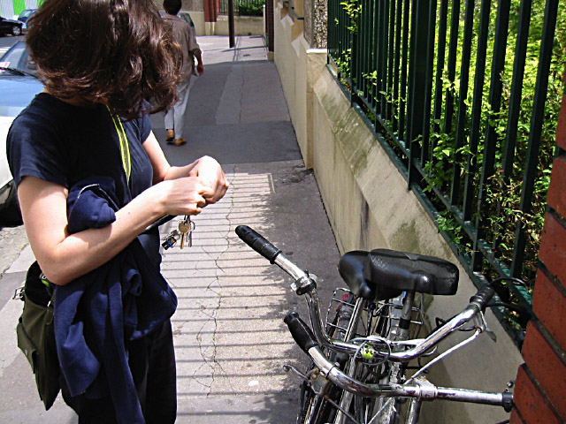 Nous prenons les vélos