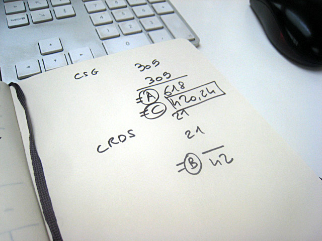Je fais des calculs