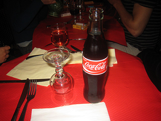 Je bois du coca