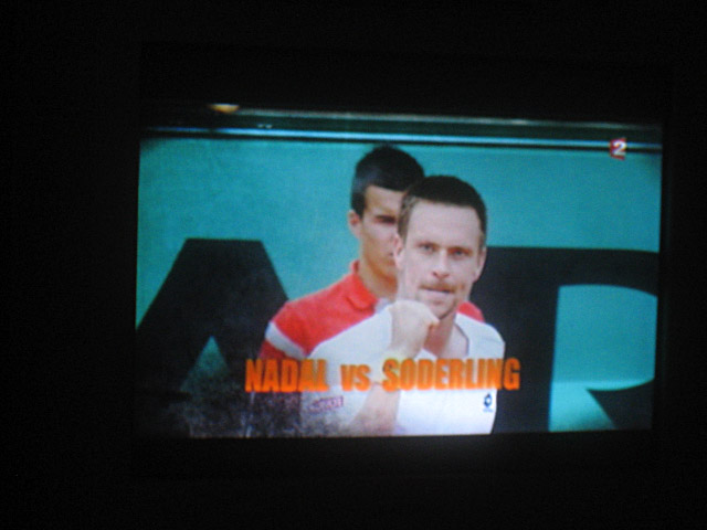 Je regarde un résumé de Roland Garros